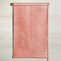 Штора рулонная «Блэкаут», светонепроницаемая, 60 х 160 см, замша, цвет розовый
