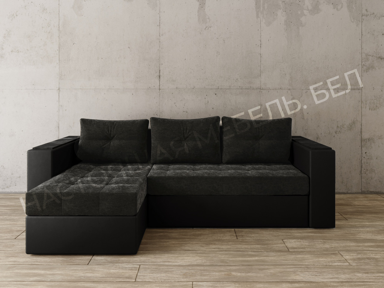 Угловой диван Константин с декором - фото 2 - id-p97752729