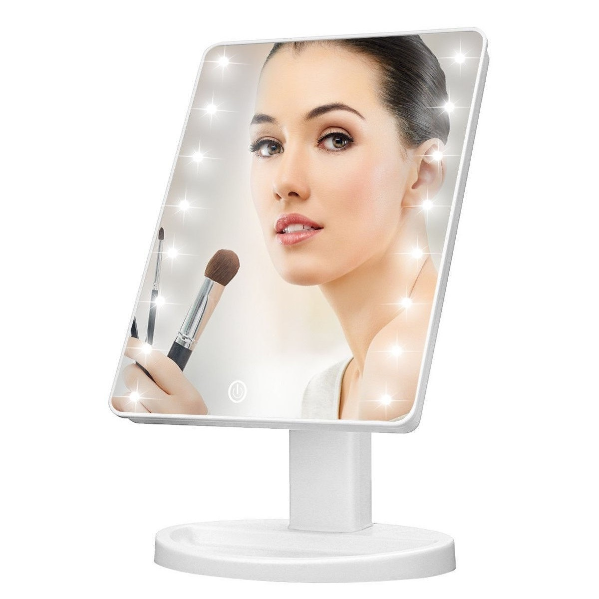 Безупречное зеркало с подсветкой Lange Led Mirror Black/White/Pink Белое, батарейки