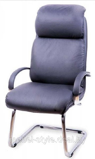 Кресло МЕНЕДЖЕР хром для переговорных комнат и посетителей, MANAGER Chrome CF в коже ECO - фото 10 - id-p146490932