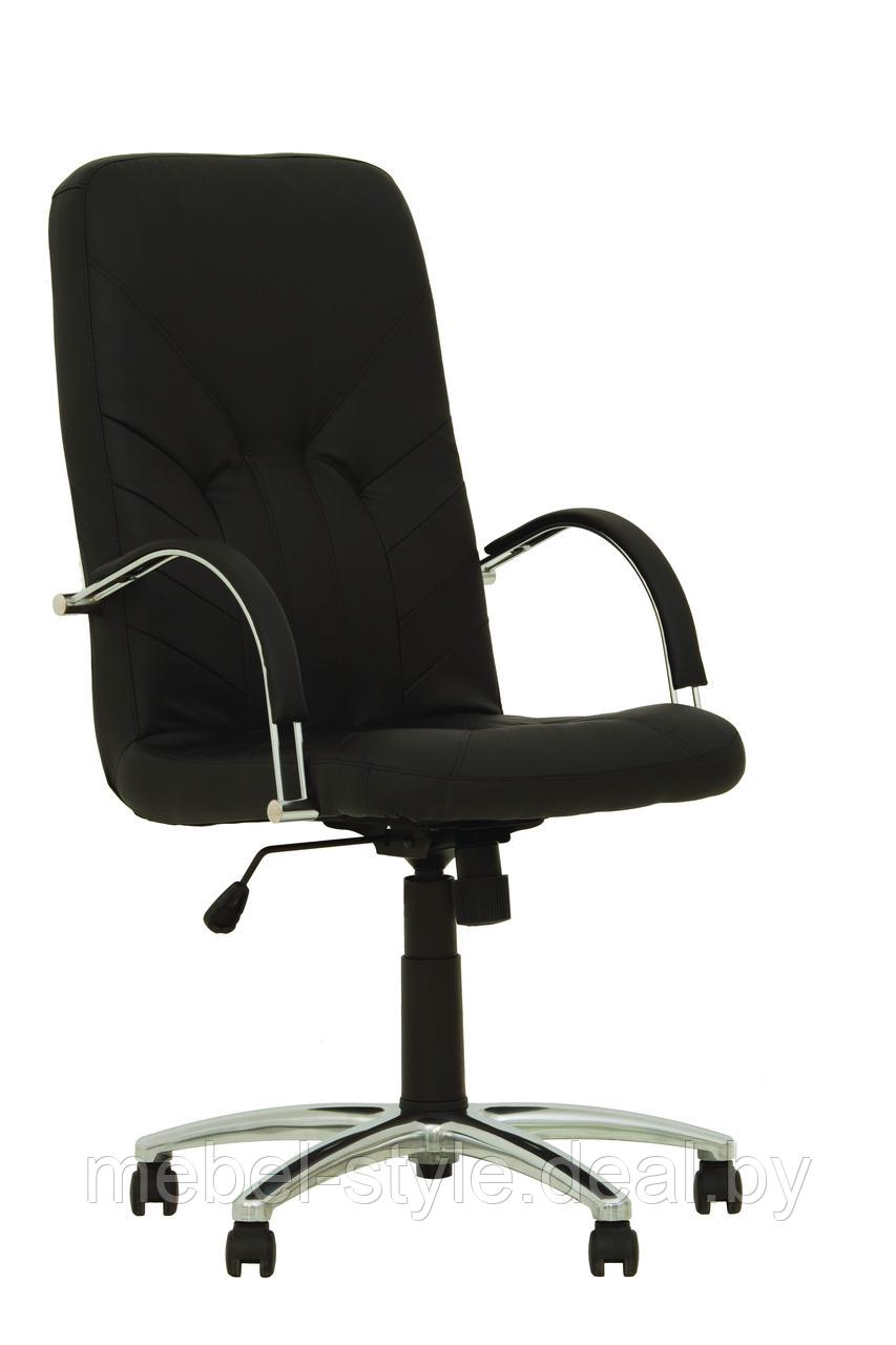 Кресло МЕНЕДЖЕР хром для переговорных комнат и посетителей, MANAGER Chrome CF в коже ECO - фото 3 - id-p146490932