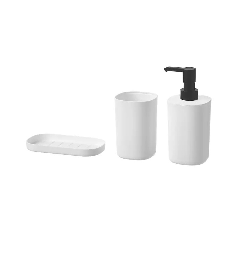 IKEA/  СТУРАВАН Набор для ванной,3 предмета, белый