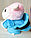 Хомяк-повторяшка розовый в синем костюмчике с капюшоном , фото 5