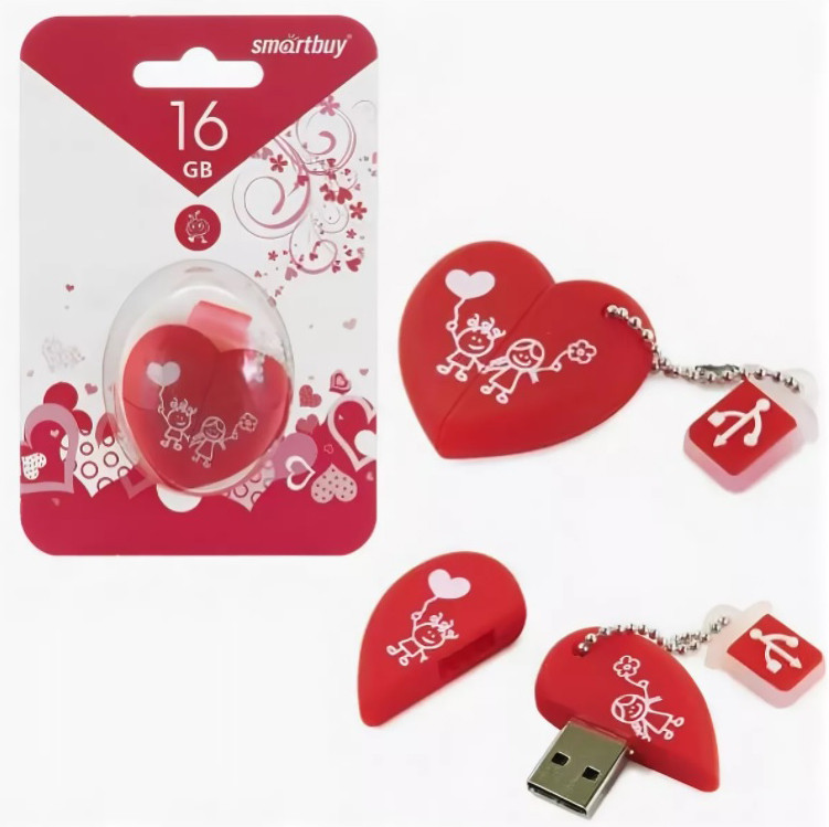 USB флэш-накопитель 16GB SmatrBuy фигурка (Сердце)
