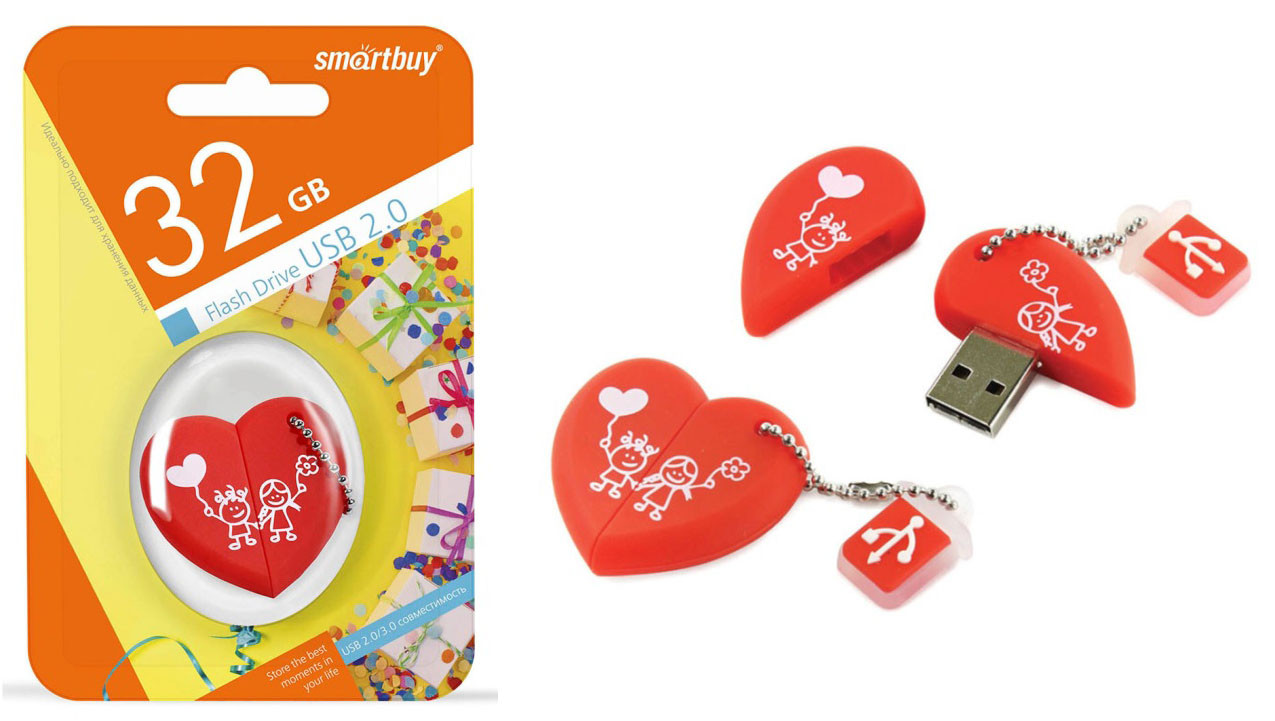 USB флэш-накопитель 32GB SmatrBuy фигурка (Сердце)