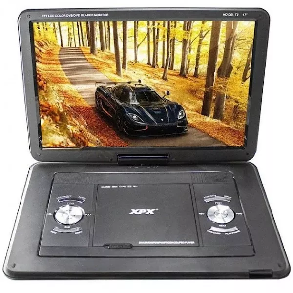 Портативный DVD-плеер XPX EA-1767L 17" (с цифровым ТВ-тюнером DVB-T2)