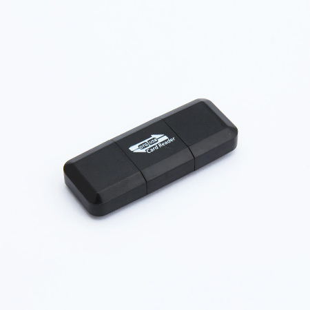Универсальный картридер MicroUSB OTG MicroSD, чёрный цвет - фото 2 - id-p146520434