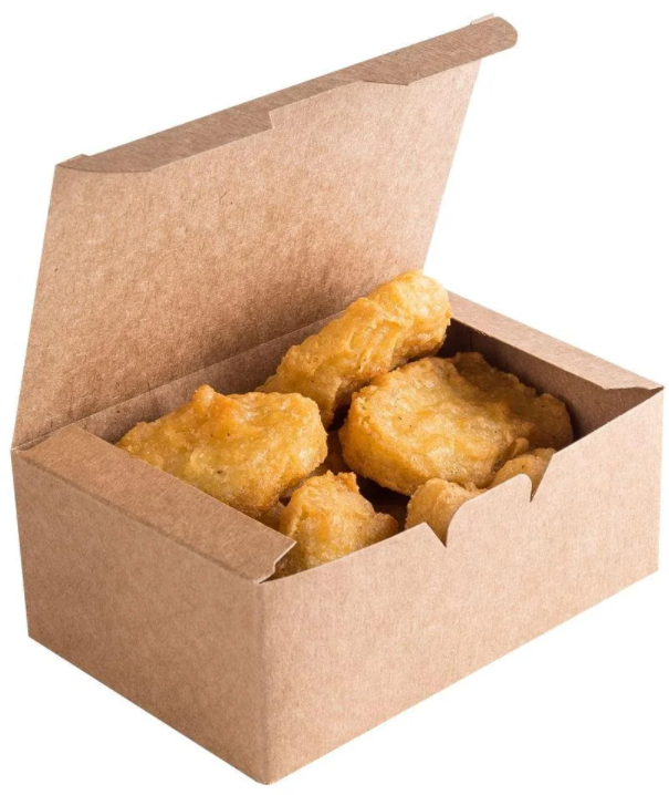 Упаковка для куриных крыльев и наггетсов «Pure Craft» ECO FAST FOOD BOX - фото 1 - id-p146521439