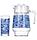 N3932 Набор стаканов с кувшином Luminarc Plenitude Blue, 7 предметов, кувшин+6 стаканов, фото 2