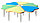 Ножки телескопические (опора регулируемая) для мебели 370-550 мм (28/22 мм), цвет бежевый, фото 6