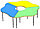 Ножки телескопические (опора регулируемая) для мебели 370-550 мм (28/22 мм), цвет белый, фото 7