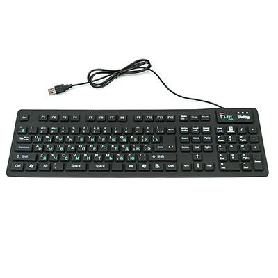 Гибкая силиконовая клавиатура Dialog KFX-05U - фото 2 - id-p146533926