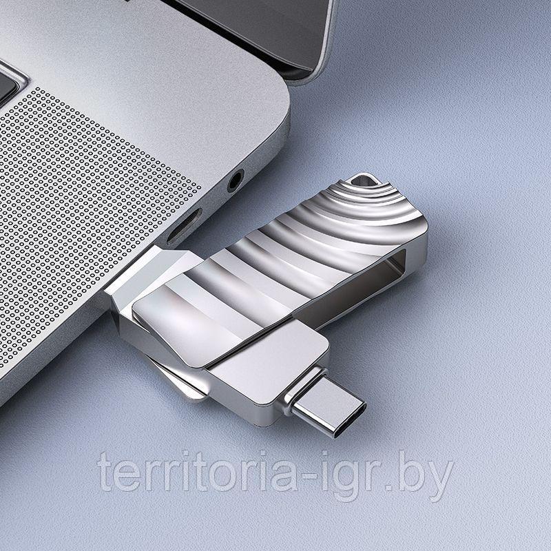 USB-накопитель USB 3.0 + Type-C 128GB BUD3 Borofone - фото 6 - id-p146542692