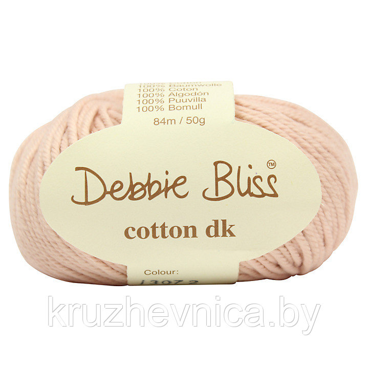 Пряжа Debbie Bliss Cotton DK Цвет: 72 Pale Pink (100% Хлопок, 84м/50г) - фото 2 - id-p12163477