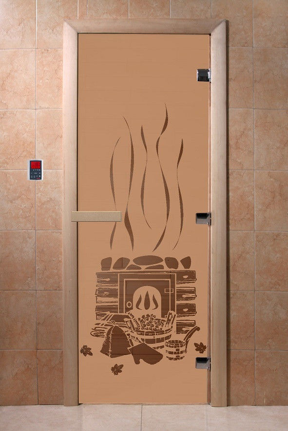 Двери DoorWood с рисунком «Банька» (бронза) - фото 2 - id-p146548341
