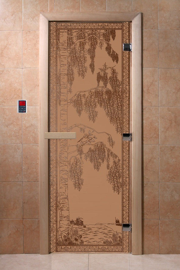 Двери DoorWood с рисунком «Березка» (бронза) - фото 2 - id-p146548342
