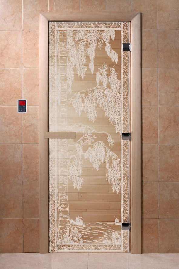 Двери DoorWood с рисунком «Березка» (бронза) - фото 3 - id-p146548342