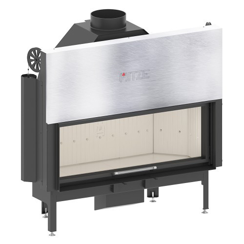 Каминная топка AL120X43G.H 25KW горизонтальная (гильотина), фото 1