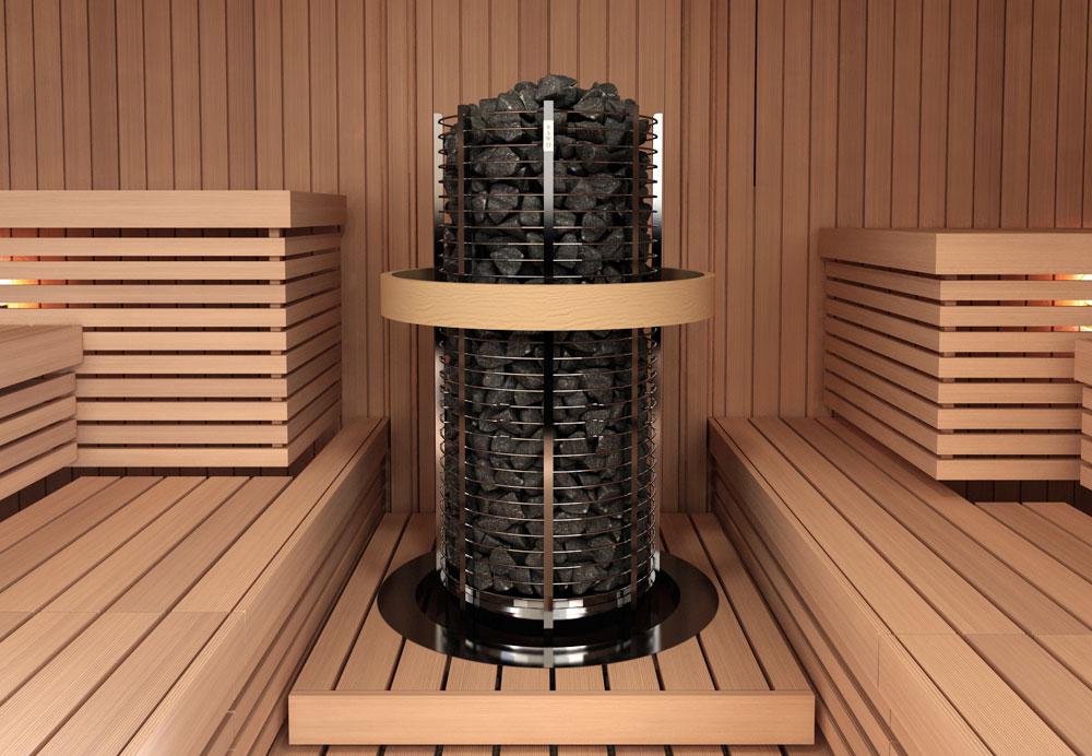 Печь для бани SAWO Tower Premium Круглая 3,5 кВт встроенный блок - фото 4 - id-p146549497