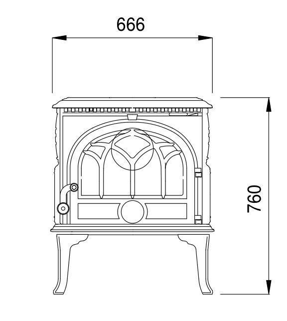 Чугунная печь Jotul F 8 TD BP - фото 4 - id-p146551516