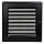 Вентиляционная решетка черная (окрашенная) Kratki, фото 3