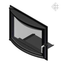 Дверь каминная Zuzia панорамное стекло - фото 1 - id-p146547806