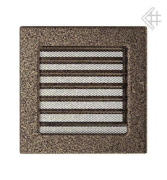 Вентиляционная решетка черно-золотая (окрашенная) Kratki - фото 2 - id-p146549752