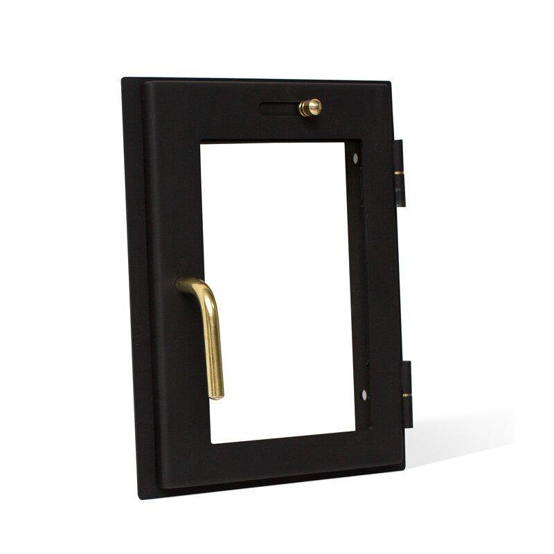 Печная дверца со стеклом Мета-Бел ВОЛГА ДП-01 - фото 3 - id-p146547908