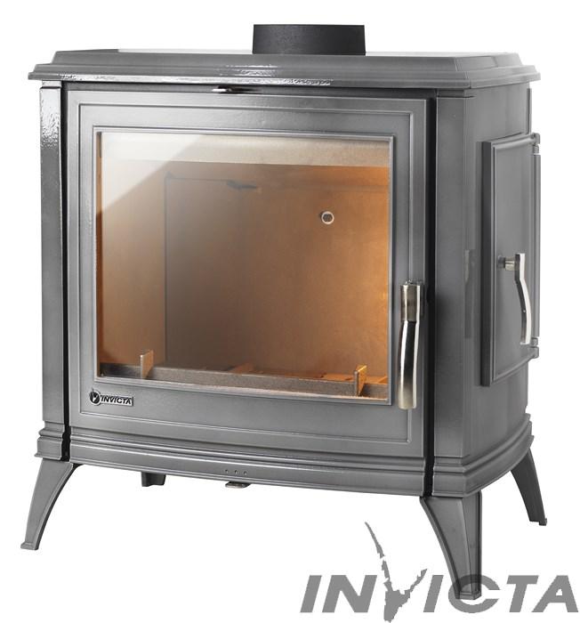 Чугунная печь Invicta Sedan 15 (L) серая эмаль - фото 1 - id-p146550009