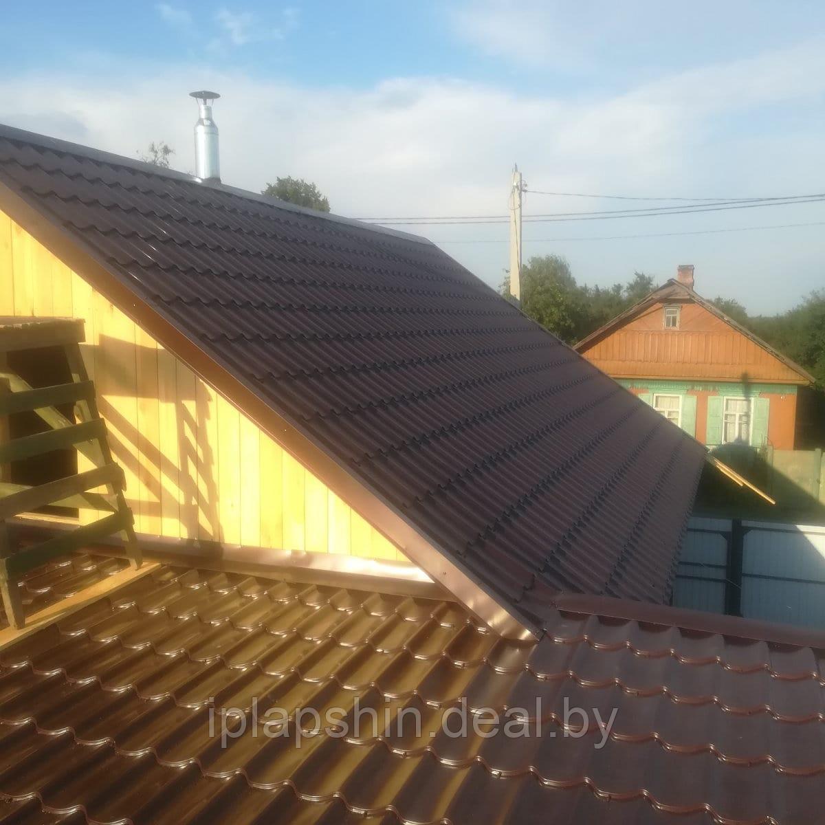 Перекрываем крышу частного дома металлочерепицей - фото 7 - id-p146555823