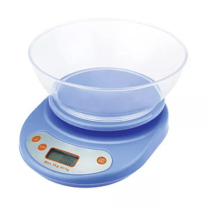 Весы кухонные электронные с чашей Feilite KE-1, нагрузка до 5 кг Голубой корпус