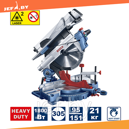 Пила торцовочная комбинированная Professional BOSCH GTM 12 JL, фото 2