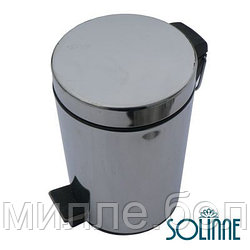 Урна для мусора с педалью Solinne Н102 , 5 л. (хром)