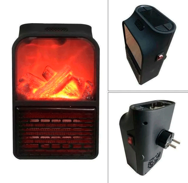 Обогреватель мини Камин Flame Heater с пультом