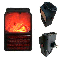 Обогреватель мини Камин Flame Heater с пультом