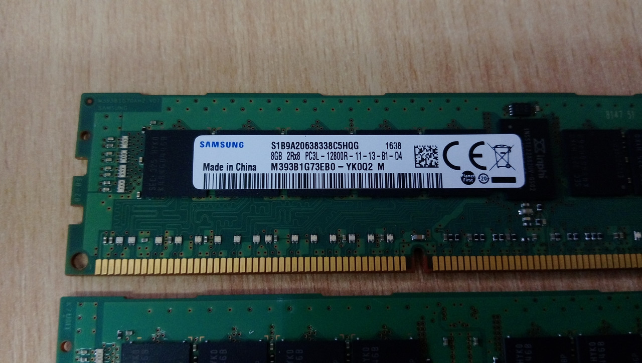 M393B1G73EB0-YK0 Оперативная серверная память Samsung DDR3 8GB 2Rx8 1600Mhz ECC REG - фото 2 - id-p146589668