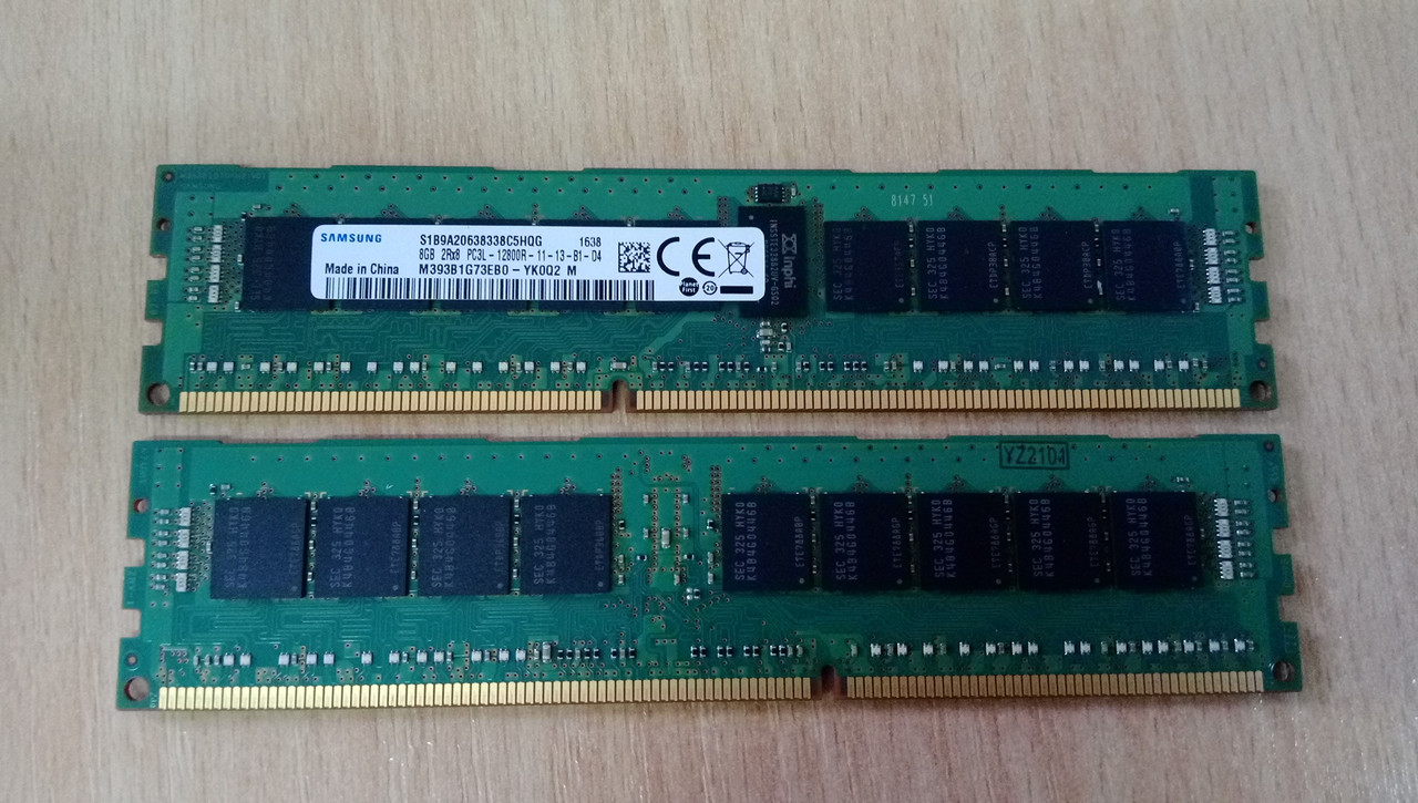 M393B1G73EB0-YK0 Оперативная серверная память Samsung DDR3 8GB 2Rx8 1600Mhz ECC REG