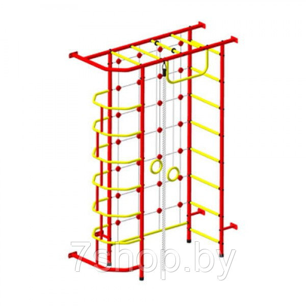 Шведская стенка "Пионер 9" красно/жёлтый