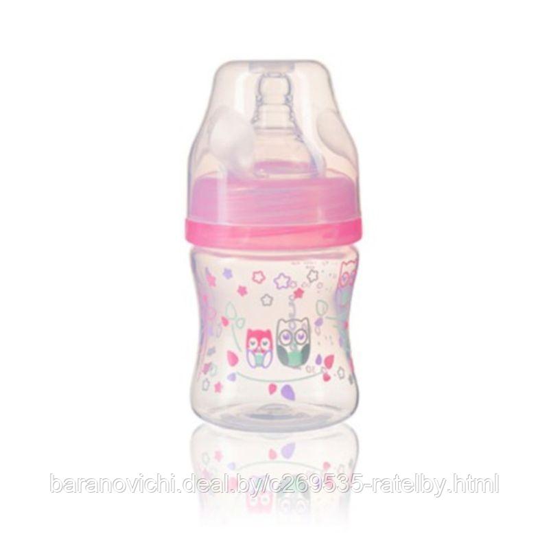 Антиколиковая бутылочка с широким горлышком BabyOno 120 ml 0м+