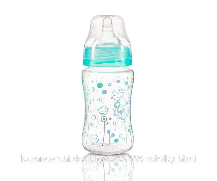 Антиколиковая бутылочка с широким горлышком BabyOno 240ml 0м+