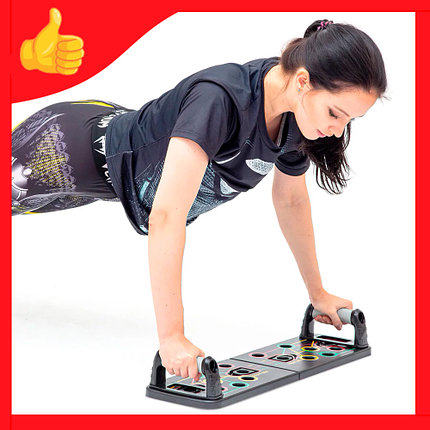Платформа для отжиманий 14 в 1 Train Hard с эспандерами, фото 2