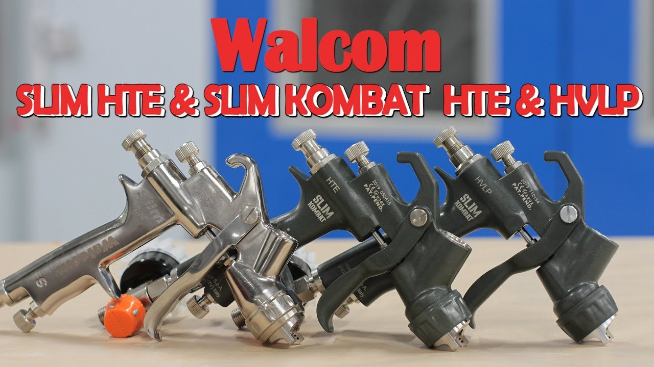 Краскопульт композитный WALCOM Slim Kombat HTE 1,4 с бачком 0,6 л, и манометром