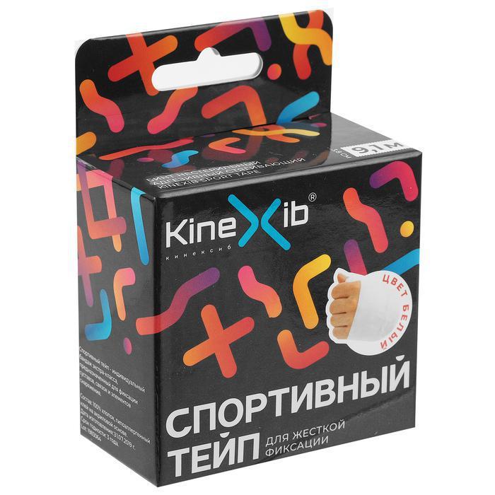 Спортивный тейп Kinexib, 3,8 см х 9,1 м, белый