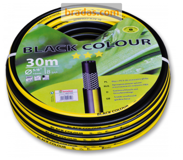 Шланг поливочный BLACK COLOUR 3/4" 25м "Bradas" WBC3/425