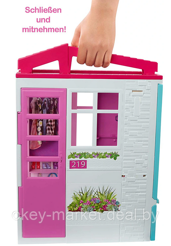Портативный дом Barbie с мебелью и аксессуарами FXG55 - фото 2 - id-p146601364