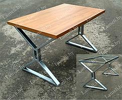 Стол кухонный на металлокаркасе серии "ШП" из постформинга, массива дуба или ЛДСП с выбором размера и цвета