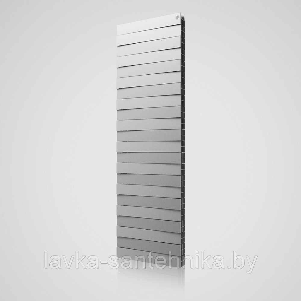 Радиатор биметаллический Royal Thermo PianoForte Tower 500 Silver Satin (18 секций), фото 1
