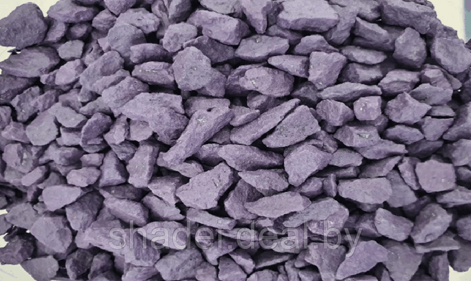 Щебень окрашенный гранитный, фиолетовый, 5-10мм (20кг)