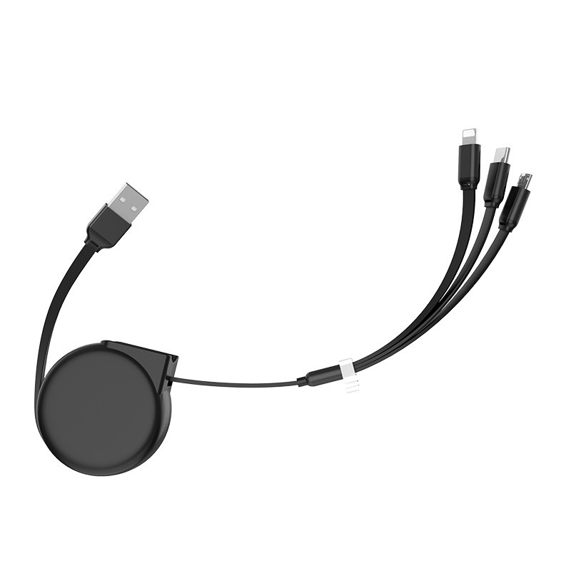 Зарядный кабель HOCO U50 3 в 1 - USB Type-C + MicroUSB + Lightning Apple iPhone 555867 - фото 2 - id-p146635942