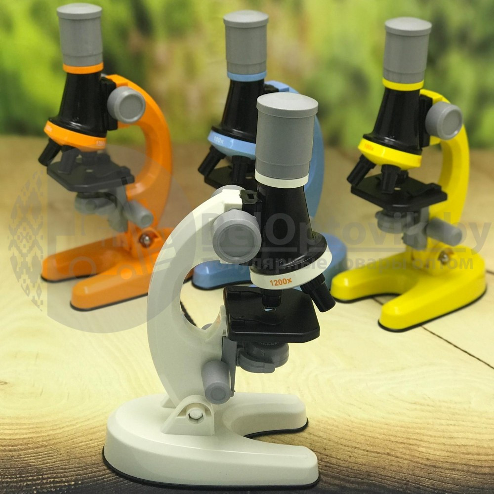 Детский набор Юный биолог Микроскоп Scientific Microscope с приборами для опыта Желтый - фото 9 - id-p146637037
